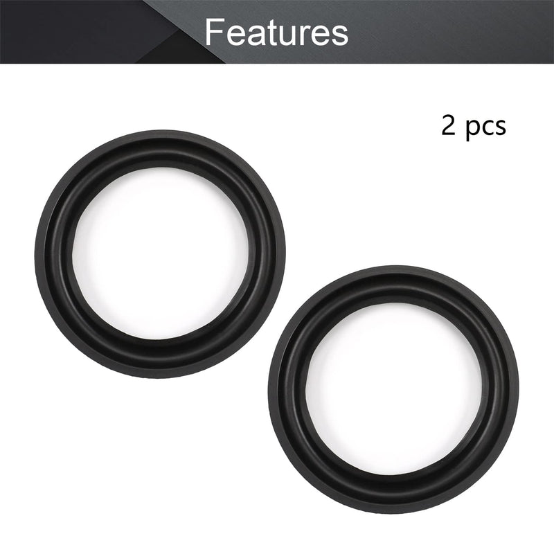 [Australia - AusPower] - Fielect 8 Inch Speaker Rubber Edge Surround Rings Replacement Parts for Speaker Repair or DIY 2pcs 8" 