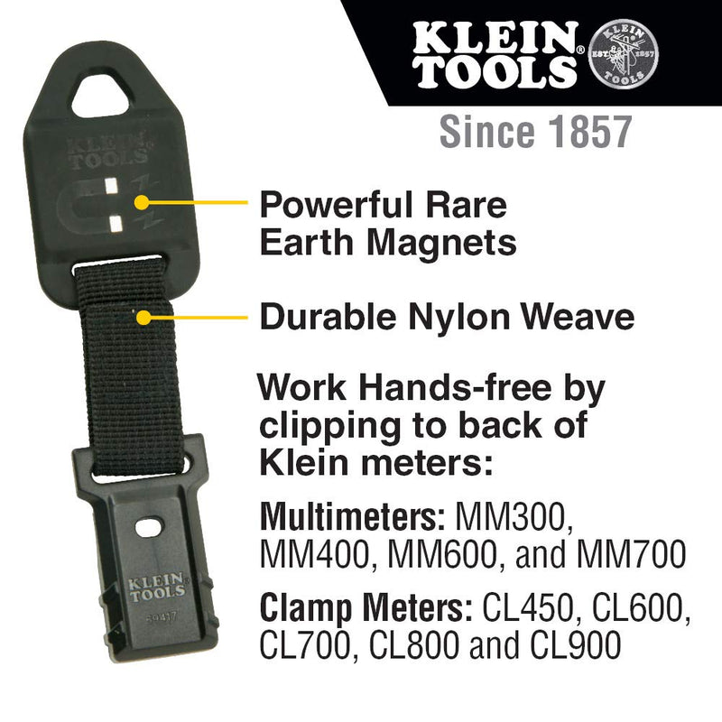 [Australia - AusPower] - Klein Tools 69417 Rare-Earth Magnetic Hanger, with Strap Magnetic Hanger with Strap 