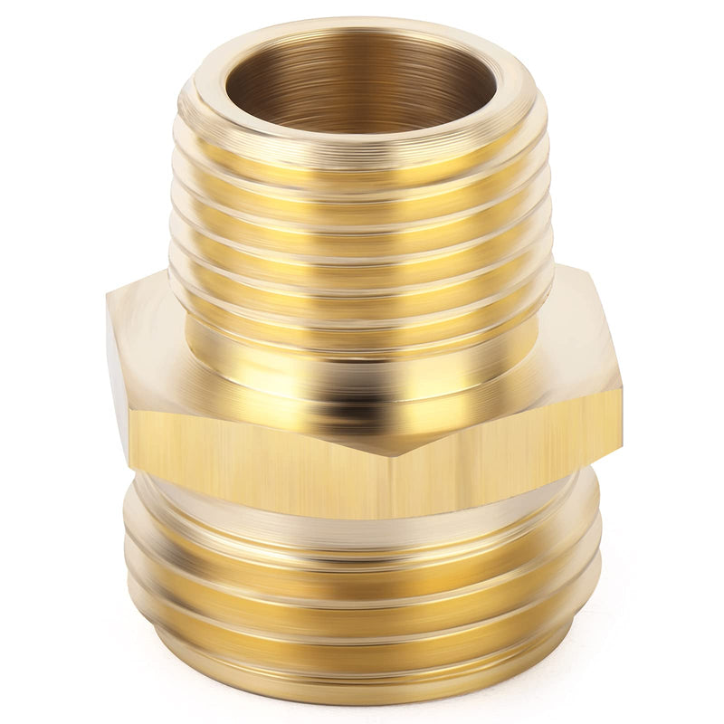 [Australia - AusPower] - TAISHER 12 Packs Brass 3/4" GHT x 1/2" NPT Hose Connectors, Hose Adapter Garden Hose Fittings and Adapters 6PCS (Female & Male) 3/4" Male x 1/2" NPT 