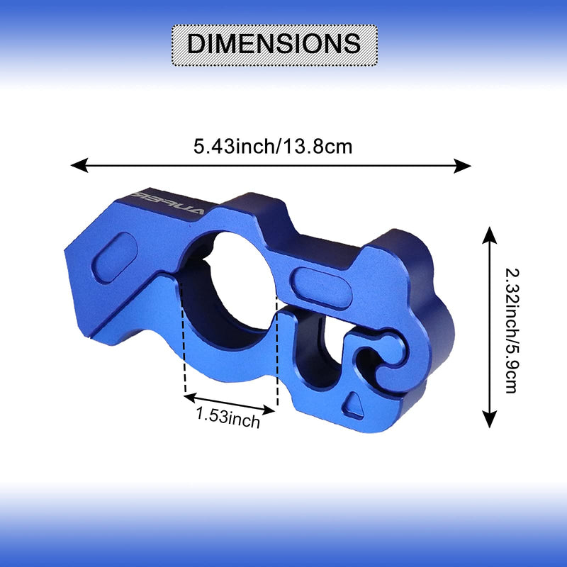 [Australia - AusPower] - AUFER Universal Heavy Duty Motorcycle Grip Handlebar Lock Throttle Lock Anti Theft Brake Lever Locking Compatible With For Motorbike Sports Bikes Scooter Mopeds ATVs (Blue) Blue 