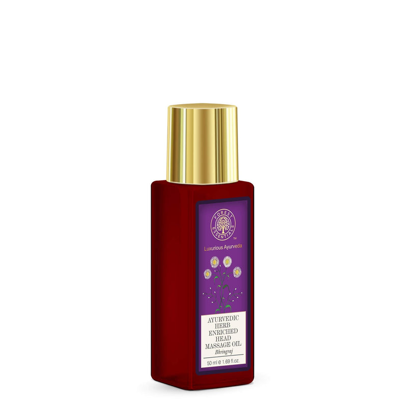 [Australia - AusPower] - Forest Essentials Ayurvedic Herb Enriched Head Massage Oil, Bhringraj, 50ml 