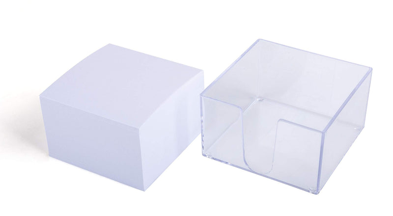 [Australia - AusPower] - Mintra Office Memo Sheets with Cube, (Memo Cube 500ct - White), 3.4in x 3.4in, Note Paper For Taking Notes And Reminders, Work, Business, Desk, College, School, Organization, Planning Memo Cube 500ct - White 