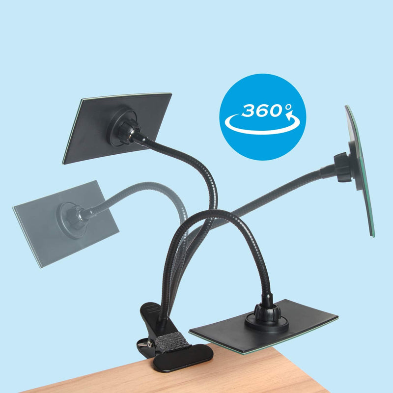 [Australia - AusPower] - Clip On Cubicle Mirror, Computer Rearview Mirror, Convex Mirror for Personal Safety or Security Cabinet Desk Rear View Monitors (7.28" Rectangle Mirror) by CQNET 