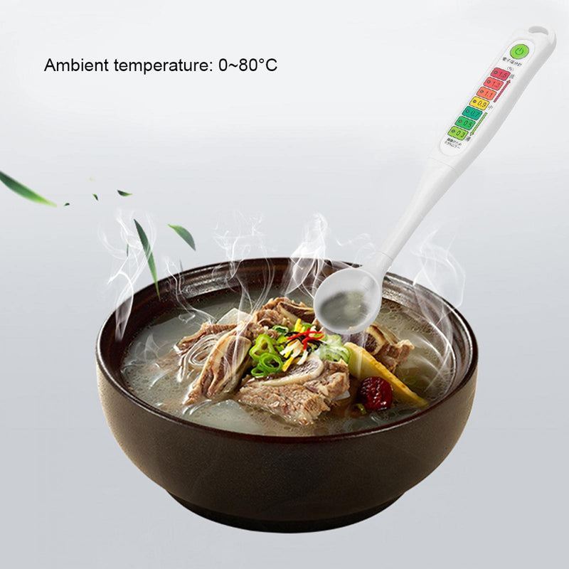 [Australia - AusPower] - Food Salinity Tester Liquid Analysis Detector LED Lights Salinometer ABS Measure Meter Electronic Concetion for Indoor for Home for Outdoor 