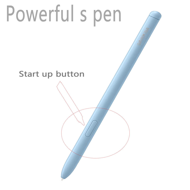 [Australia - AusPower] - Light Blue Galaxy Tab S6 Lite S Pen P610N P615 P610 Stylus Replacement for Samsung Galaxy Tab S6 Lite SM-P610N SM-P615 SM-P610 10.4" + Tips/Nibs 