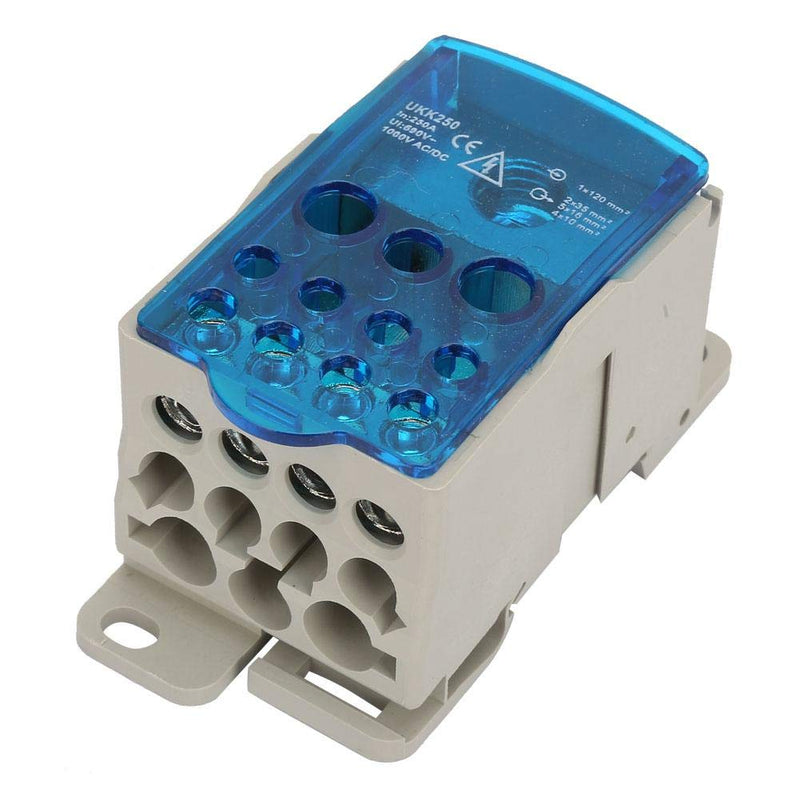 [Australia - AusPower] - 250A Din Rail Distribution Box，Terminal Block Distribution Box，Universal Power Junction Box Block Distribution Box 