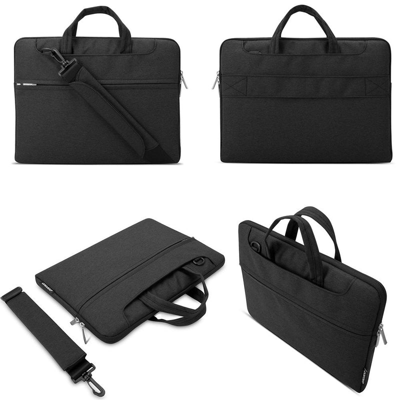 [Australia - AusPower] - Lacdo 13 Inch Laptop Shoulder Bag Sleeve Case for Old 13" MacBook Pro 2012-2015 / Old 13" MacBook Air A1466 A1369 2010-2017 / Asus Zenbook 13, HP Dell Acer Lenovo Chromebook, Surface Book 3 2 1, Black Older MacBook Air Pro & 13 Inches 