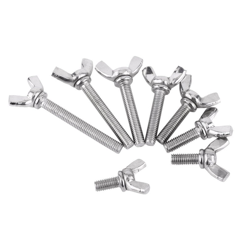 [Australia - AusPower] - 5pcs Wing Bolts M6 DIN316 304 Stainless Steel Thumb Butterfly Wing Hand Bolts (M6x12mm) M6*12mm 