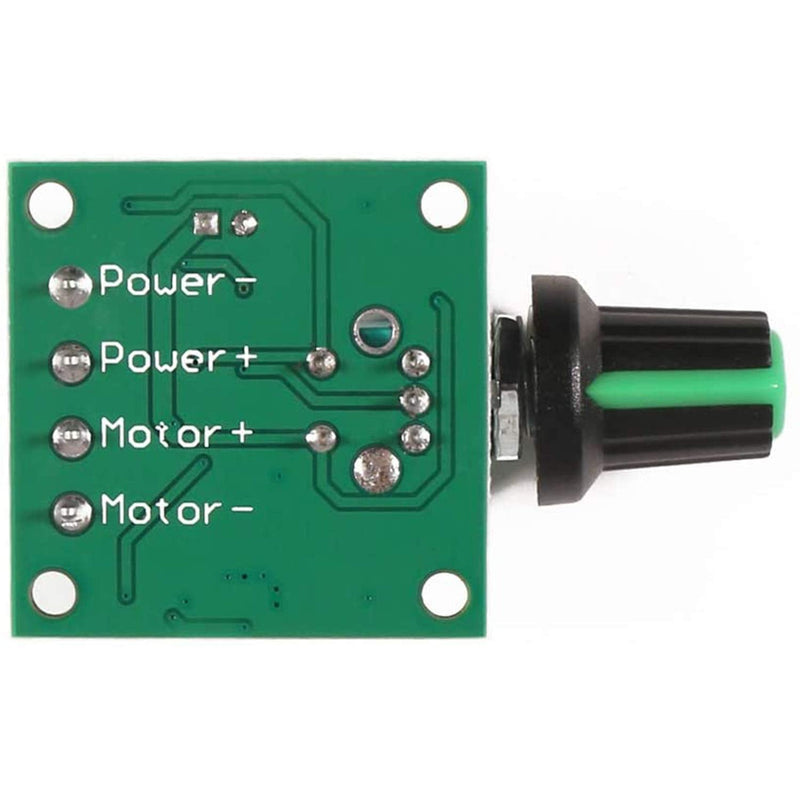 [Australia - AusPower] - 1.8v 3v 5v 6v 7.2v 12v 2A 30W low voltage DC motor speed controller PWM 1803BK adjustable drive switch with speed control knob (5Pcs) 