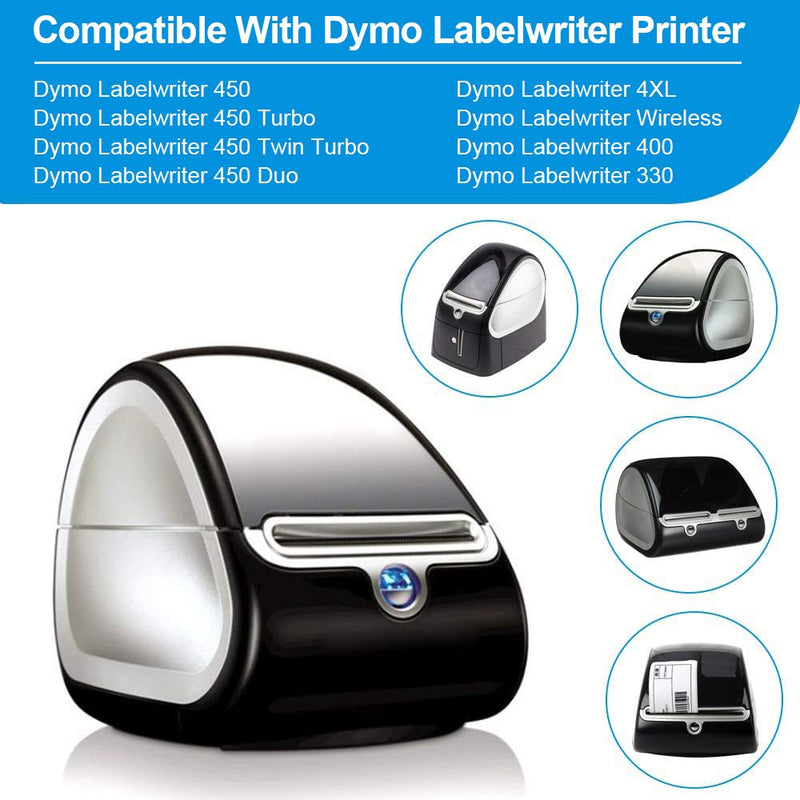[Australia - AusPower] - Labelife Compatible Dymo File Folder Labels Replacement for dymo Label 30327 ( 30576 ) 9/16"x 3-7/16" LW Labels for Dymo LabelWriter 450, 450 Turbo, 450 Twin Turbo, 450 Duo, 4XL, 400 Printer, 6 Rolls 