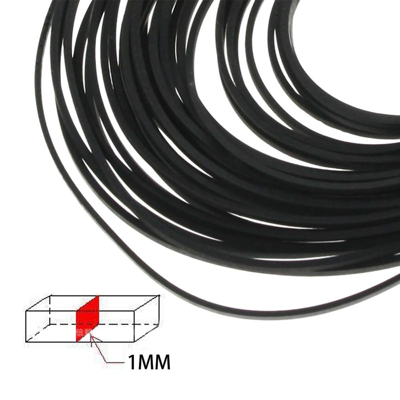 [Australia - AusPower] - 50Pcs Recorder Rubber Belts, Cassette Recorder Repair Rubber Belts 40-135 MM (1MM Width) 