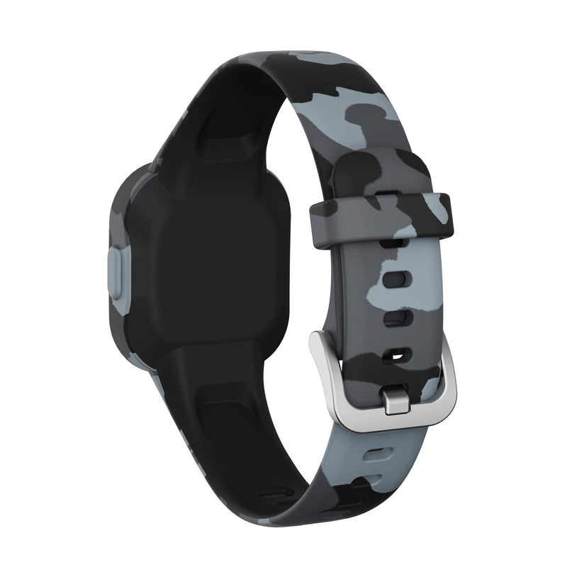 [Australia - AusPower] - RuenTech Compatible with Garmin Vivofit jr 3 Bands, Replacement Silicone Wristband Camouflage Watch Straps for Kid's Vivofit jr. 3 Fitness Tracker (Camo-3pcs) Camo-3Pack 