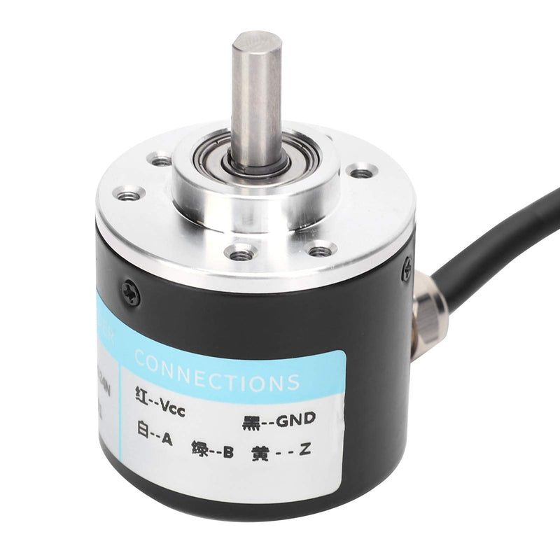 [Australia - AusPower] - DC5-24V Incremental Optical Rotary Encoder Solid Shaft ABZ 3?Phase Motion Controls Component 30KHZ 1000B/1024B (1024Z) 1024Z 