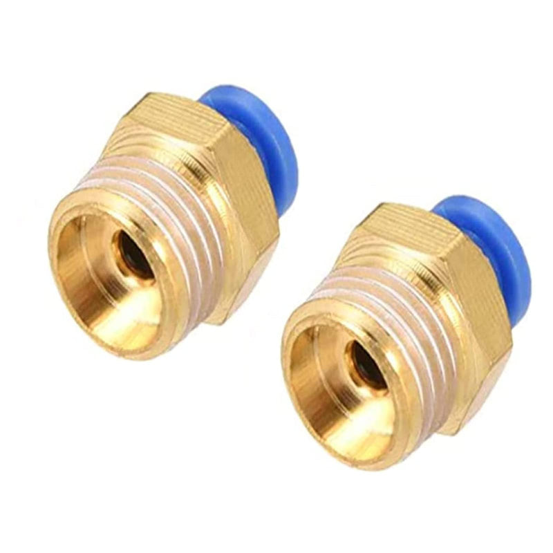 [Australia - AusPower] - PC4-02 Push to Connect Fittings, 4mm Tube OD x 1/4” G Thread, Straight Pneumatic Quick Fitting Air Line Connector,One Touch Hose Connector,Pneumatic Air Straight Fitting 10Pcs 4mm OD x 1/4"G 10 Pcs 