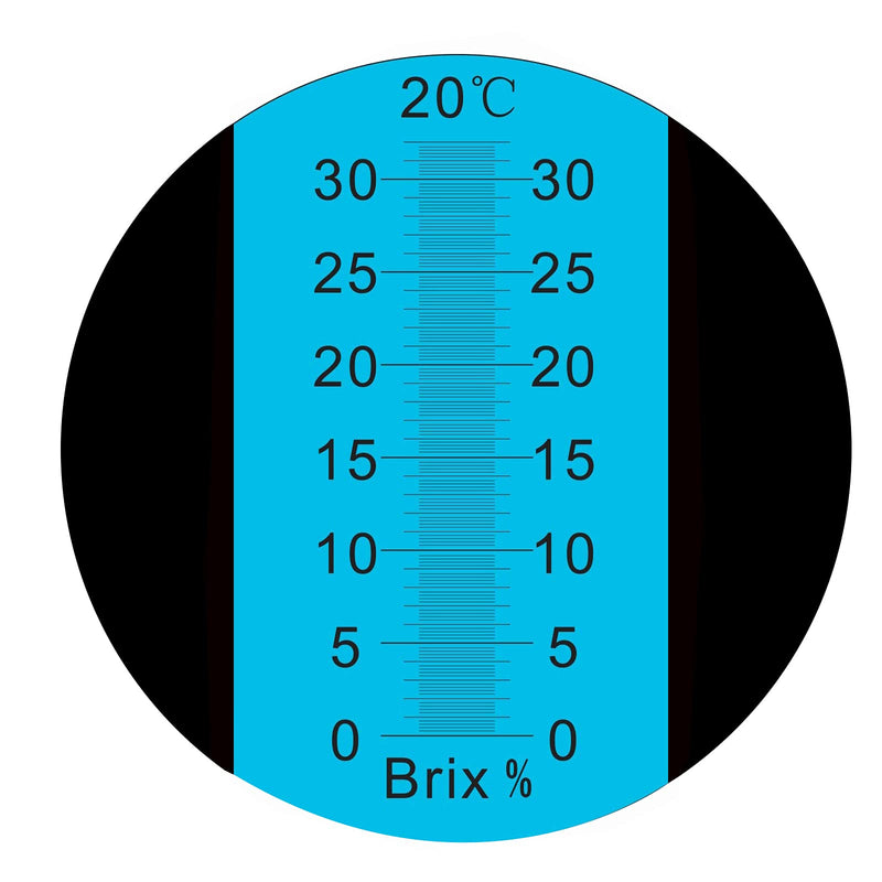 [Australia - AusPower] - Brix Refractometer 0-32% Brix Meter Refractometer for Sugar, Portable Brix Hydrometer Tester for Measuring Sugar Content in Fruit, Saccharimeter Refractometer for Replacement Sugar Hydrometer Brix Refractometer 