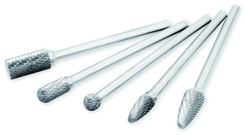 [Australia - AusPower] - Astro 2185 Long Double Cut Carbide Burr Set, 5-Piece 