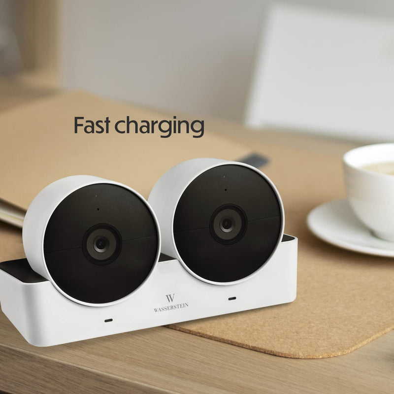 [Australia - AusPower] - Wasserstein Charging Station Compatible with Google Nest Cam (Battery) - Dual Charging Slot for Nest Cam 