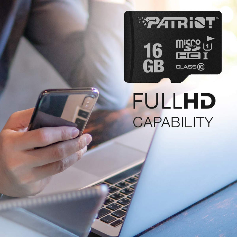 [Australia - AusPower] - Patriot LX Series Micro SD Flash Memory Card 16GB - 5 Pack Black 16GB 5-Pack 