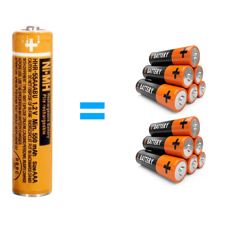 [Australia - AusPower] - NI-MH AAA Rechargeable Battery 1.2V 550mah 4-Pack AAA Batteries for Panasonic Cordless Phones, Remote Controls, Electronics 550mah 4pack 