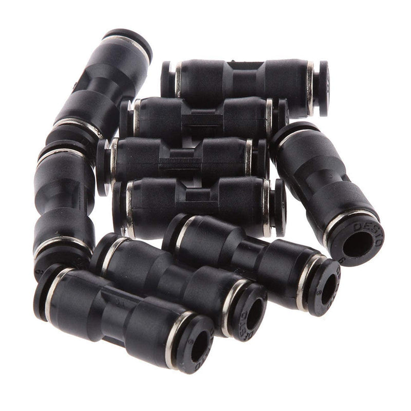 [Australia - AusPower] - ALAVENTE 80 Pcs 1/4” Push to Connect Air Fittings 6mm Pneumatic Fittings Kit Air Line Quick Fittings, Inlcude 20 Spliters + 20 Elbows + 20 Tee + 20 Straight Tubes 