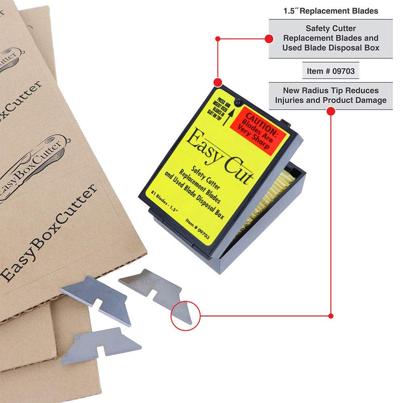 [Australia - AusPower] - 81 Easy Cut/EZ Cutter Replacement Blades 09703 STD Blades Box (New Version) 