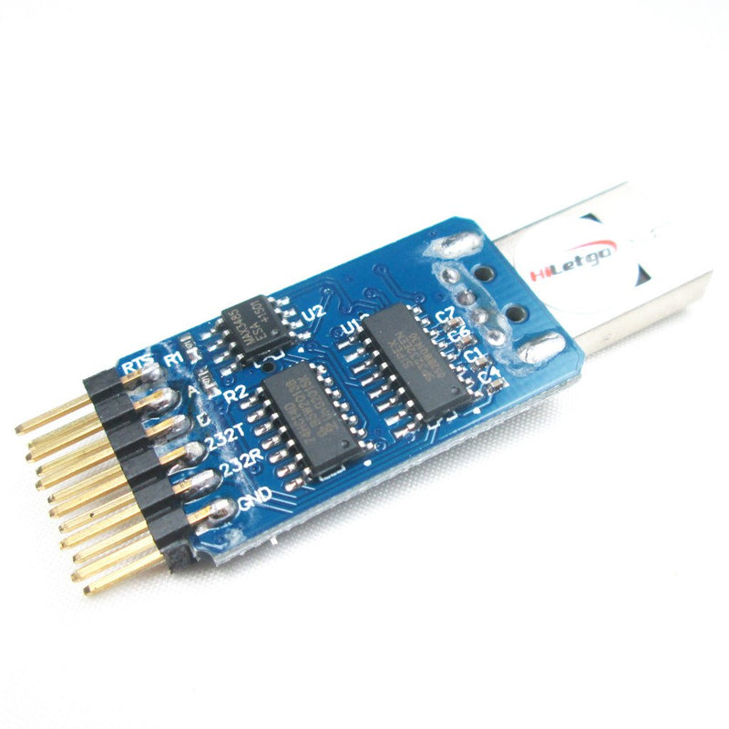 [Australia - AusPower] - HiLetgo CP2102 USB to TTL UART 232 485 Port Mutual Convert Adapter USB Serial Port Adapter 6 in One Multi-Functional USB Serial Debug Tool for Windows Wince Linux Mac 32 64 