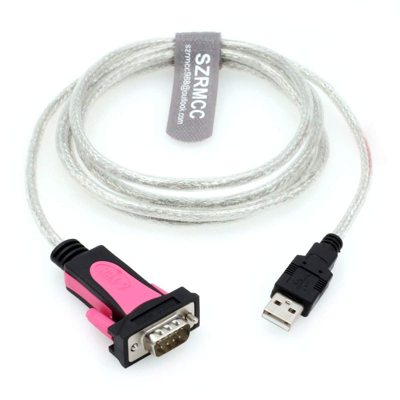 [Australia - AusPower] - SZRMCC USB 2.0 to DB9 RS232 Serial Male Converter Cable with FTDI Chipset for Windows 10 8 7 XP Linux and Mac OS 