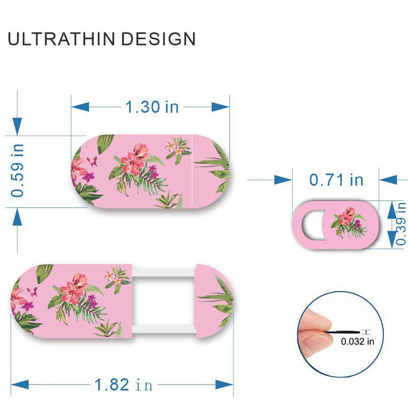 [Australia - AusPower] - Gifts for Women,Webcam Cover Pink,Protecting Your Privacy Security & Shelter from Breath Lamp – Cute Pattern Design 丨 Fits Laptop & Desktop, PC – Ultrathin for ipad & ipadmini, iMac, Mac Mini(Flower) Flower 