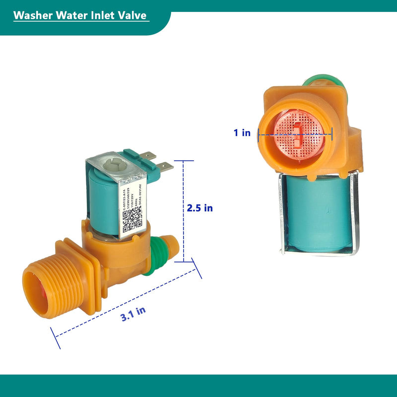 [Australia - AusPower] - DC62-30314V Washer Water Inlet Valve For Samsung Replace Parts 3992464 AP5966634 PS11719664 and EAP11719664 