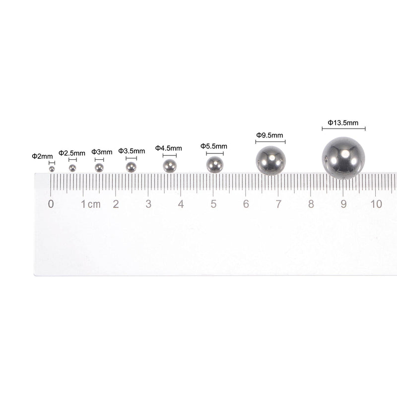 [Australia - AusPower] - uxcell 50pcs 9.5mm 201 Stainless Steel Bearing Balls G200 Precision 50 