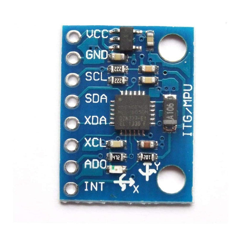 [Australia - AusPower] - HiLetgo GY-521 MPU-6050 MPU6050 3 Axis Accelerometer Gyroscope Module 6 DOF 6-axis Accelerometer Gyroscope Sensor Module 16 Bit AD Converter Data Output IIC I2C for Arduino 1 