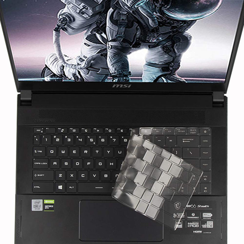 [Australia - AusPower] - Ultra Thin Keyboard Cover for 15.6" MSI GS66 Stealth 10SFS 10SGS, GE66 WS66 GP66 Series 15.6 Inch Gaming Laptop Keyboard Skin Protector, 15.6" MSI GS66 Stealth Accessories, US Layout MSI GS66 GE66 WS66 