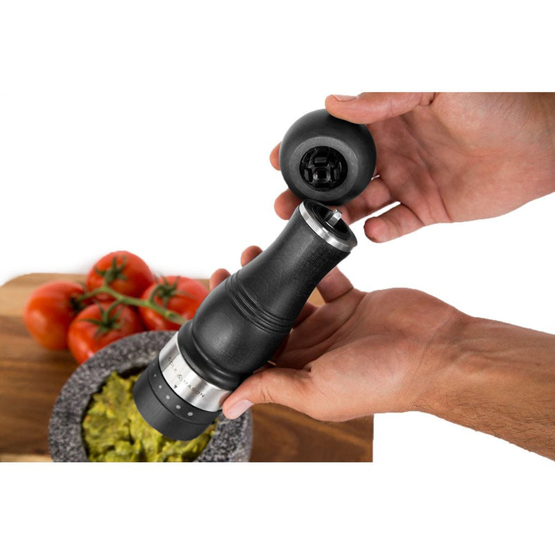 [Australia - AusPower] - COLE & MASON Ardingly Wood Pepper Grinder - Wooden Mill Includes Gourmet Precision Mechanism and Premium Peppercorns, Dark Brown Pepper Mill 