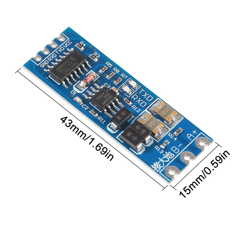 [Australia - AusPower] - ACEIRMC 10pcs TTL to RS485 485 to Serial UART Level Reciprocal Hardware Automatic Flow Control UART to RS485 Converter RS485 to TTL 