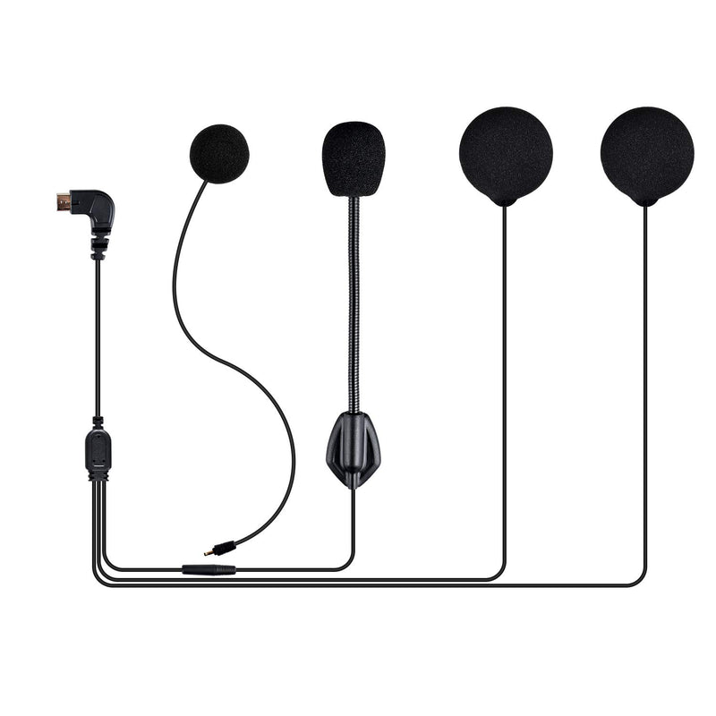 [Australia - AusPower] - Accesory for Fodsports FX6 & FX6S Motorcycle Bluetooth Intercom Headset (Changeable Boom Mic + Soft Mic Speakers) Changeable Boom Mic + Soft Mic Speakers 