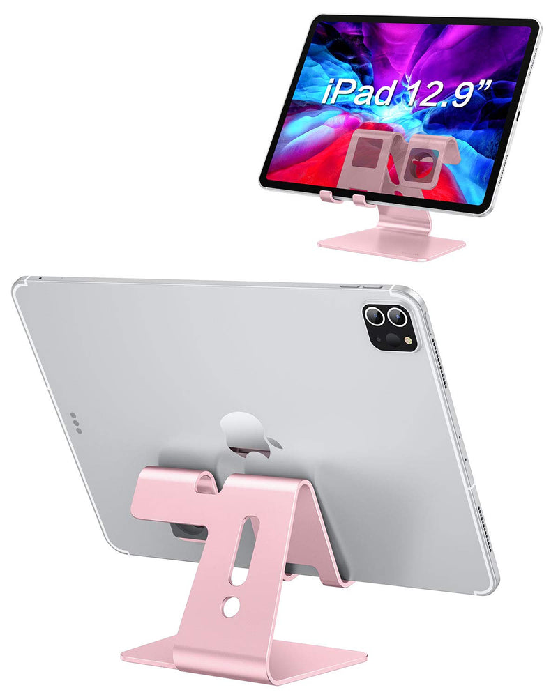 [Australia - AusPower] - Apple Watch Stand, OMOTON 2 in 1 Universal Desktop Stand Holder for iPhone and Apple Watch Series 7/6/5/4/3/2/1 and Apple Watch SE (Both 38mm/40mm/42mm/44mm) (Rose Gold) Rose Gold 