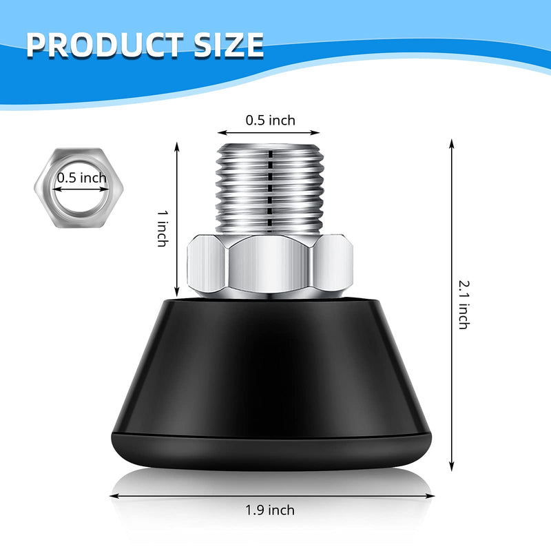 [Australia - AusPower] - 2 Pieces Roller Skate Toe Stoppers Rubber Skate Stoppers Plugs PU Rubber Roller Skates Brake 82A PU Toe Stops Replacement Skate Wheels Accessories for Double-Row Roller Skating Black 