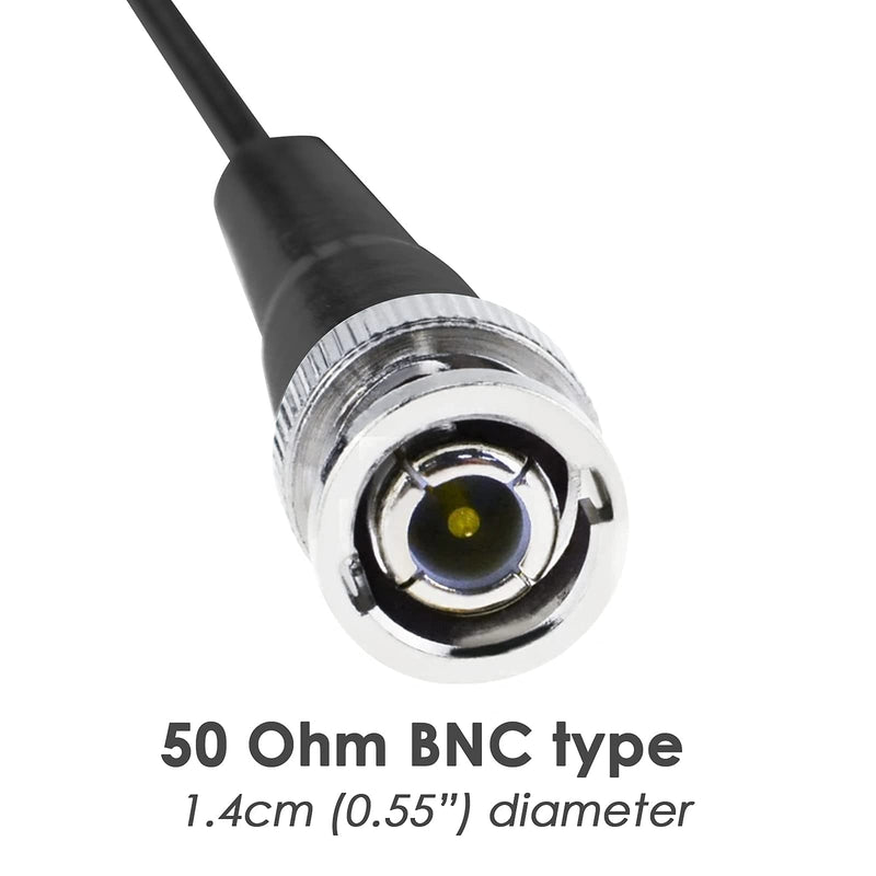 [Australia - AusPower] - High Accuracy pH Electrode with Calibration Powder, 0-14 pH Probe with BNC Connector & 300cm Cable for Wide Application 300cm Cable Glass Electrode 