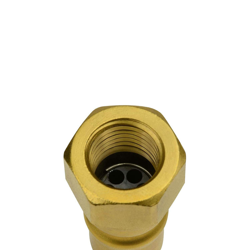 [Australia - AusPower] - TEMCo 1/4" Female NPT Thread 1/4" Body Pair Hydraulic Coupler ISO 7241B Ball Valve Quick Connect for Tractors and Ag Equipment Fits Pioneer Parker Format - HF0057 (HF0055 + HF0056) 