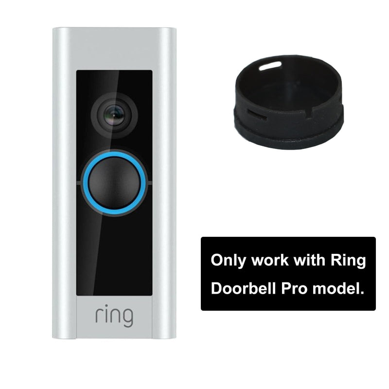 [Australia - AusPower] - PIAOLGYI Button for Ring Doorbell Pro,Replacement Button for Ring Doorbell Accessories Compatible with Ring Doorbell Pro,Black (2 Pack) 