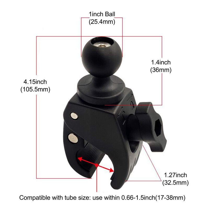 [Australia - AusPower] - GIVUBES Tough Clamp Base with 1'' Rubber Ball Head 