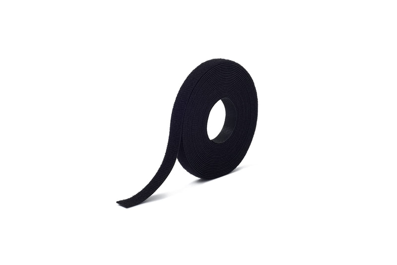 [Australia - AusPower] - VELCRO Brand VEL-30768-AMS Wide Straps 1 in x 30 ft Roll | Cut to Length, Reusable Self-Gripping Tape | Bundle Poles, Wood, Pipes, Lumber, Garage Organization for Tool Handles Hoses, More | Black, 1in Wide 1in 