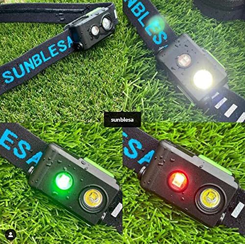 [Australia - AusPower] - SUNBLESA H11 Mini Waterproof Rechargeable HeadTorch 190Lumens Lightweight Headlamp 