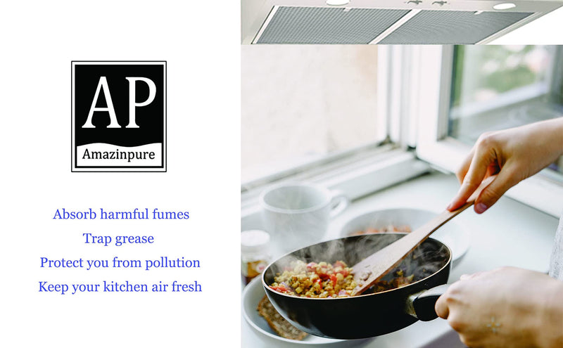 [Australia - AusPower] - Amazinpure 2X 99010430 range hood grease filter replacement compatible with Broan Nutone Kenmore S99010430-002 4512880 Range Hood 23351264710 Aluminum Grease Filters 15.75 x 13.88 x 0.37 in 