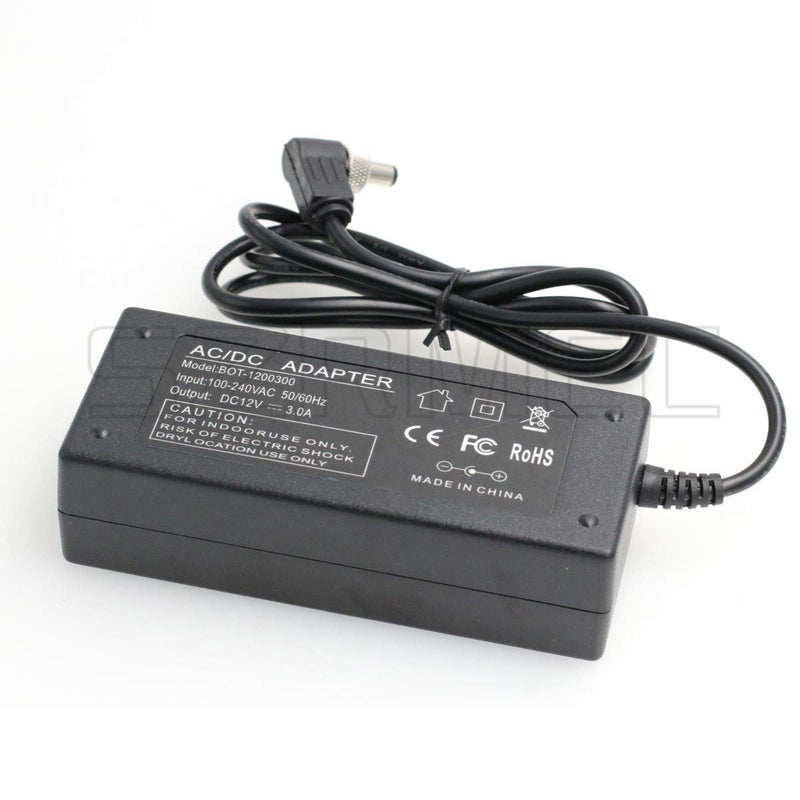 [Australia - AusPower] - SZRMCC 12V 3A 5.5x2.1mm with Self-Locking AC DC Power Supply Adapter for Video Devices Pix-E5H PIX-E7 KiPRO Atomos Monitor Lectrosonics SR Receiver 