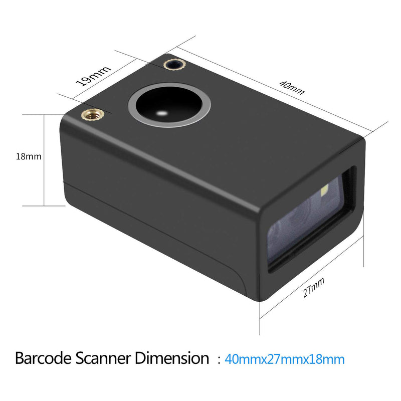 [Australia - AusPower] - 2D Embedded Mini Barcode Reader Scanner Scan, Symcode QR Barcode Reader Module Scanner with Auto Sensing Cell Phone Computer Screen Scan 