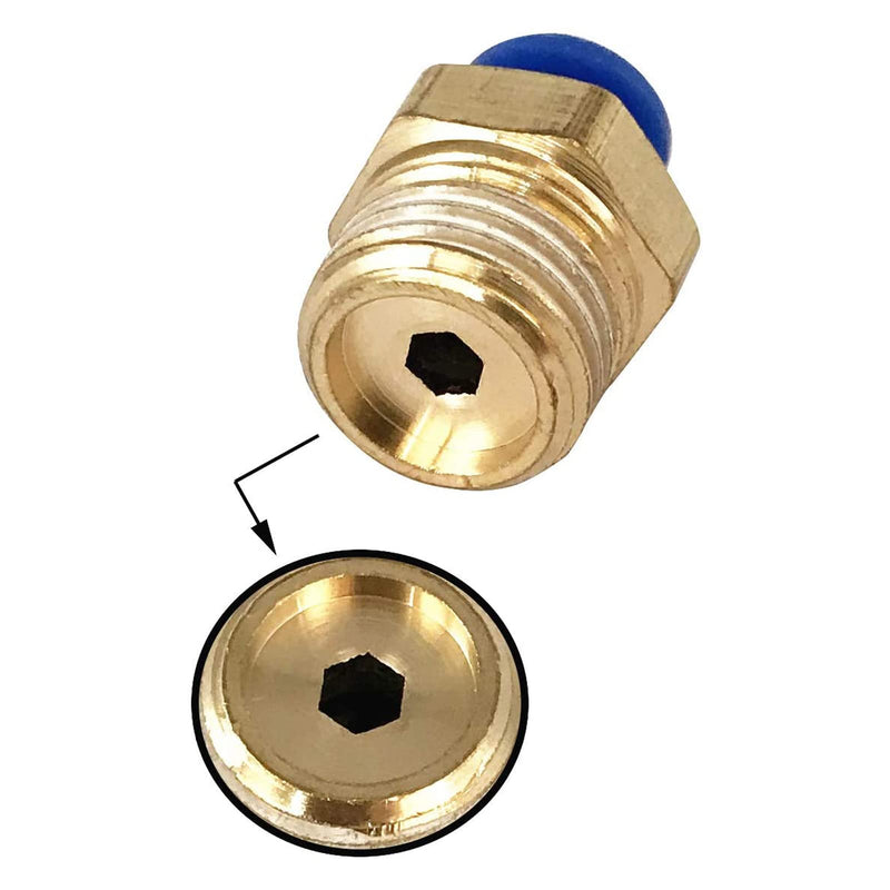 [Australia - AusPower] - PC4-02 Push to Connect Fittings, 4mm Tube OD x 1/4” G Thread, Straight Pneumatic Quick Fitting Air Line Connector,One Touch Hose Connector,Pneumatic Air Straight Fitting 10Pcs 4mm OD x 1/4"G 10 Pcs 