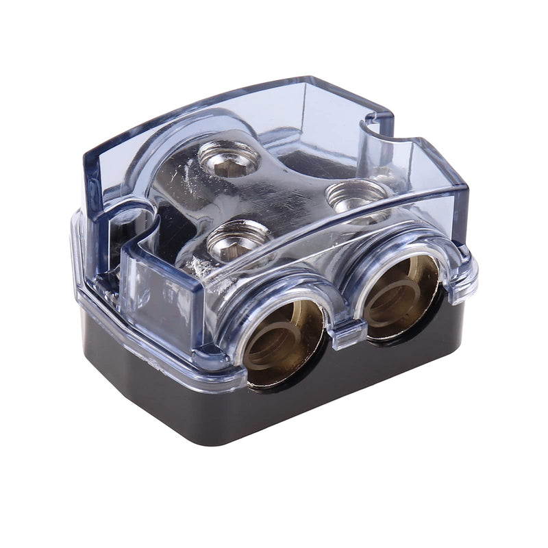 [Australia - AusPower] - Bumbesti 2 Way 0/2/4 Gauge in 0/2/4 Gauge Out Amp Power Distribution Block for Car Audio Splitter (2pack) 2way 0GA IN 0GA OUT 