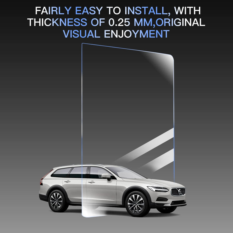[Australia - AusPower] - Glass Screen Protector for 2016-2021 V90 XC60 XC90 Sensus Accessories Infotainment Display Screen Protector Foils Tempered Glass 9H Anti-Scratch Navigation Center Control Touchscreen Protective Film (Media + Climate) Media + Climate 