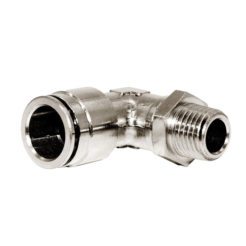 [Australia - AusPower] - Beduan Brass BPL Push to Connect Air Fittings Elbow 3/8" Tube OD x 1/4" NPT Male 90° Degree Adapter (Pack of 5) 3/8"Tube OD-1/4"NPT 